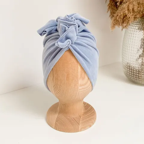 Turban Velvet Ice Blue / Looks by Luks