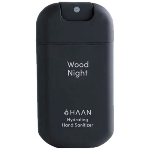 Dezynfekujący spray do rąk Haan Pocket - Wood Night, 30 ml / HAAN