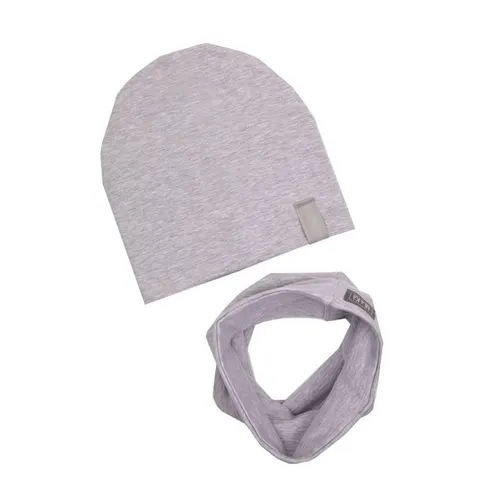 Czapka z kominem wiosenno-jesienna GREY / UL&KA
