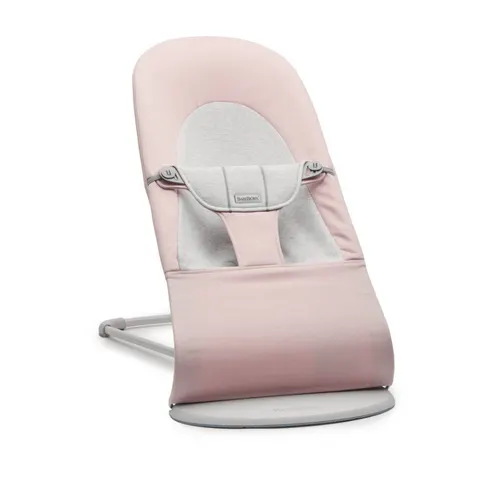 BABYBJORN - leżaczek BALANCE SOFT COTTON JERSEY, Light pink-grey
