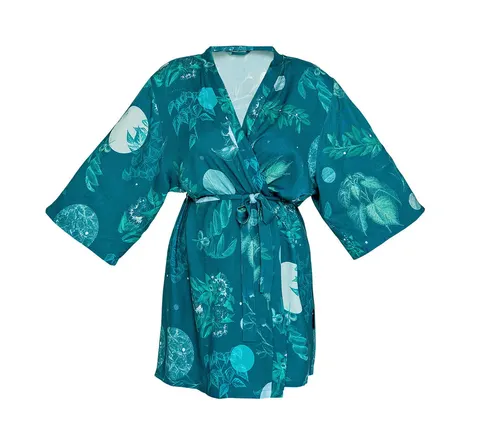 Szlafrok kimono bambusowe - Moon Garden / Lullalove