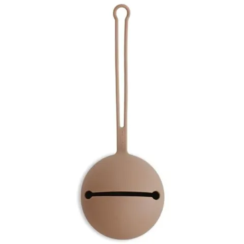 Etui na smoczek Kula Ball Natural Pale Taupe / Mushie