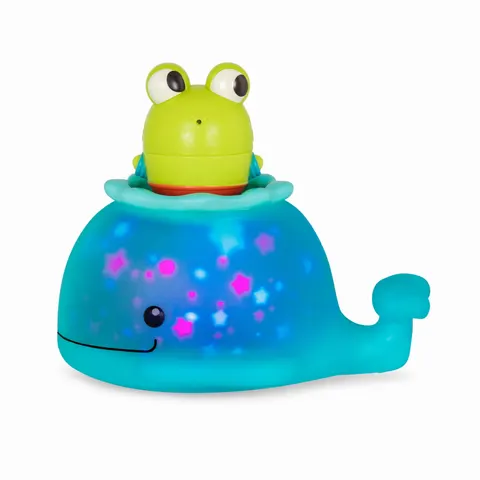 Świecący wieloryb z pasażerem Żabką / B.toys