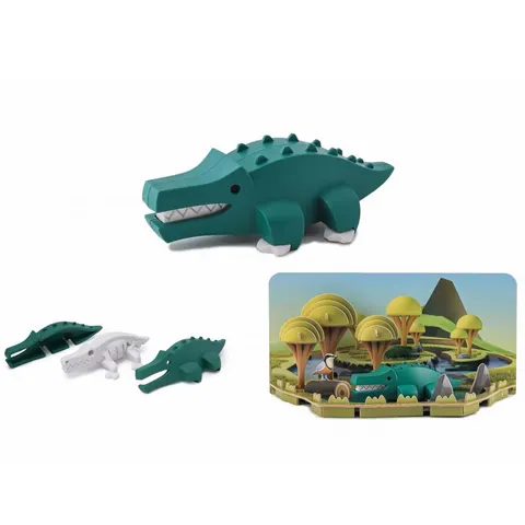 Magnetyczny Składany Krokodyl / Halftoys