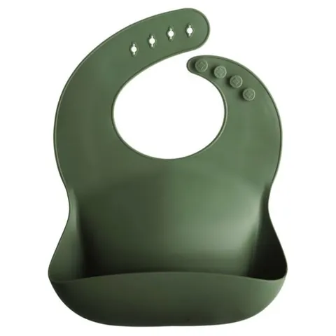 Śliniak silikonowy Forest Green / Mushie