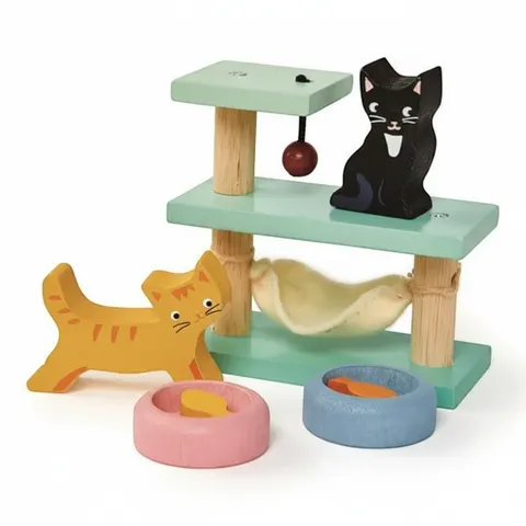 Drewniane figurki do zabawy - kotki / Tender Leaf Toys