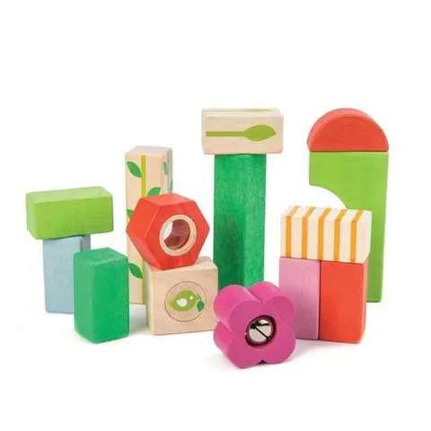 Drewniane klocki - zestaw dla najmłodszych / Tender Leaf Toys