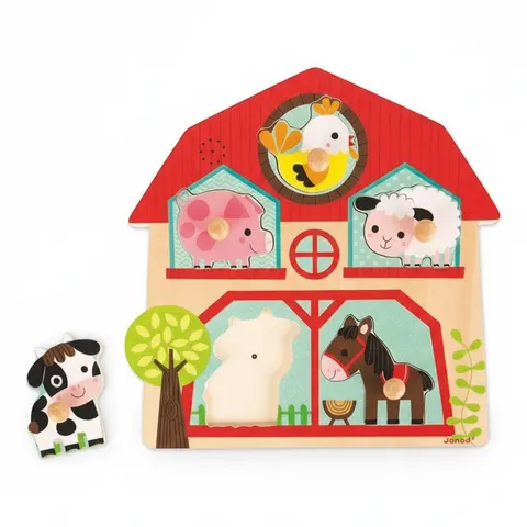 Janod Puzzle muzyczne Mieszkańcy farmy