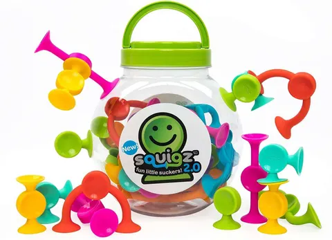 Klocki Przyssawki Squigz 2.0 - 36 Klocków / Fat Brain Toys FA212-1