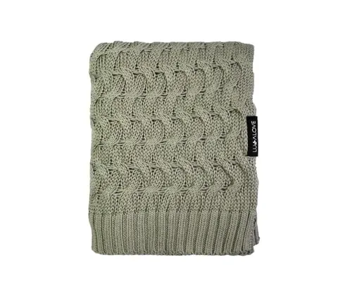 Bambusowy koc 80x100 - khaki / Lullalove