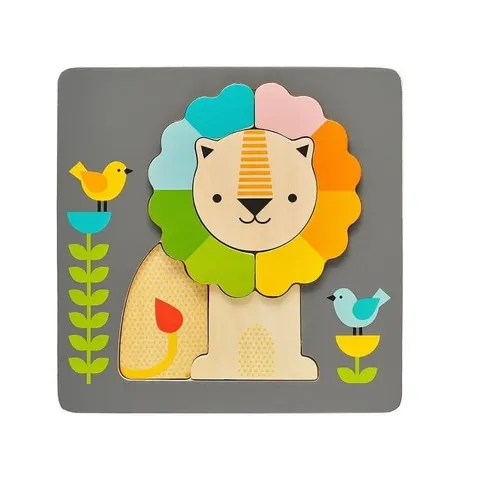 Puzzle drewniane Lew / Petit Collage