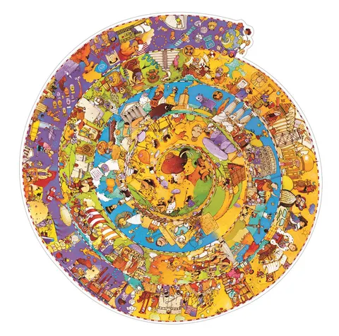 Puzzle na okrągło Historia Świata / Djeco DJ07470