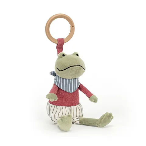 Grzechotka z zawieszką Żabka Wędrowniczka / Jellycat