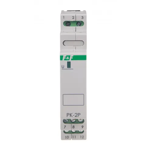 Przekaźnik elektromagnetyczny PK-2P, 24V AC/DC, styk: 2P - przełączny, 2x8A, 1M
