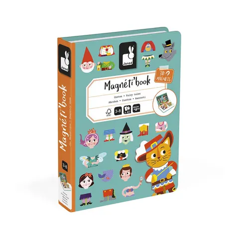 Janod magnetibook układanka magnetyczna Świat Baśni