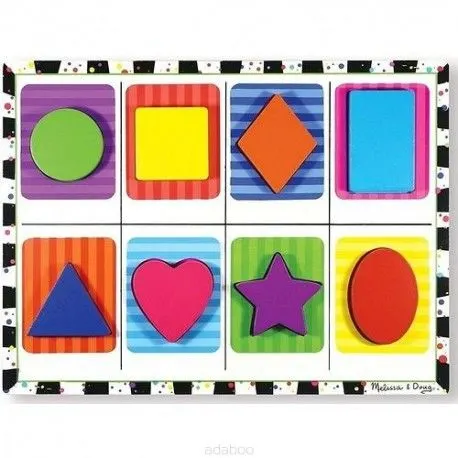 Melissa and Doug, Drewniane Puzzle Kształty