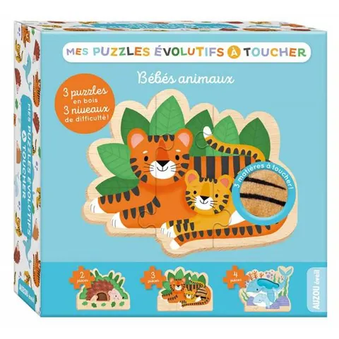 Puzzle ewolucyjne dotykowe Zwierzątka / Auzou