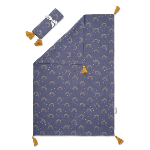 Kocyk otulacz muślinowy - Rainbow Denim / Cosy Cott