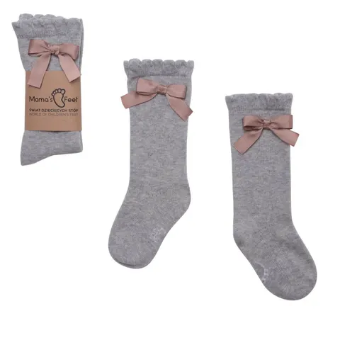 Podkolanówki dziecięce Ladies - Klara szary / Mama's Feet