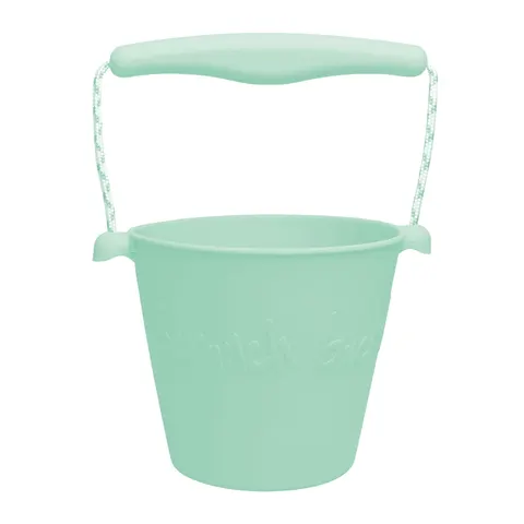 Składane wiaderko do wody i piasku Scrunch Bucket - Miętowy