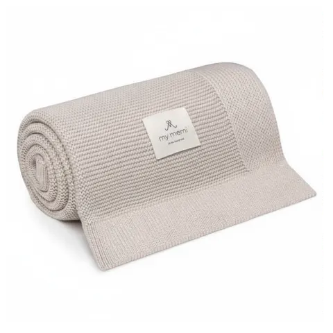 Bambusowy kocyk light beige 80x100 - classic / My Memi