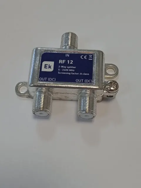 RF12 rozgałęźnik 2x RTV/SAT, DC 5-2400MHZ