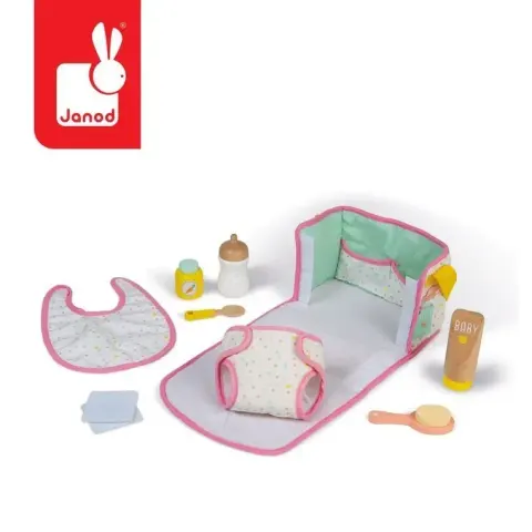 Zestaw torba do przewijania z 8 akcesoriami / Janod J06501