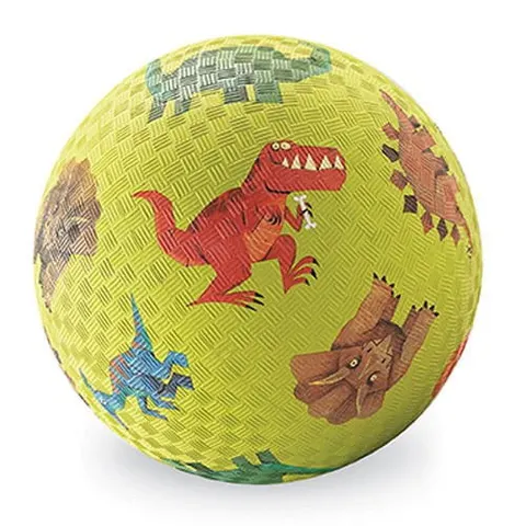 Piłka 18 cm - ZIELONE DINOZAURY / Crocodile Creek