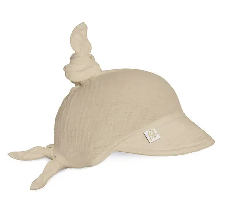 Muślinowa chusteczka na głowę - Beige / BabySteps