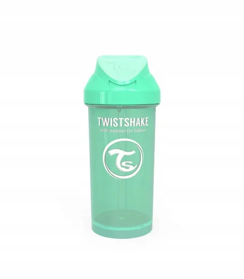 Kubek niekapek ze słomką Zielony 360 ml / Twistshake