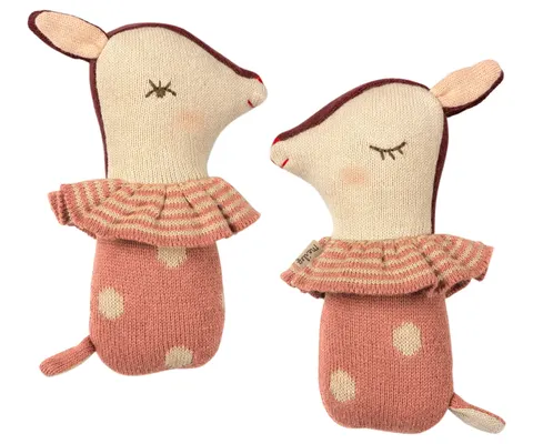 Grzechotka Bambi rattle - rose / Maileg