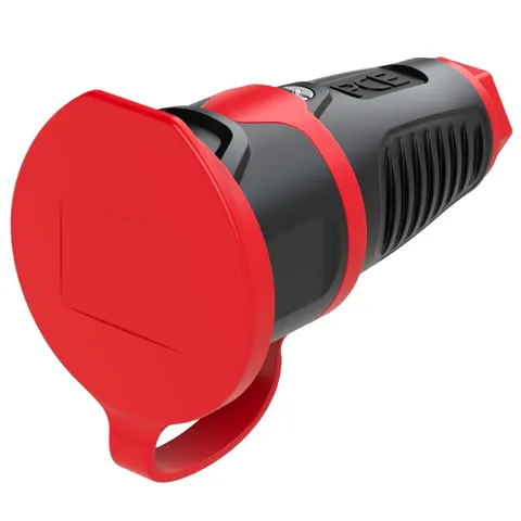Gniazdo gumowe z bolcem 16A 2P+Z 230V z zatyczką Taurus2