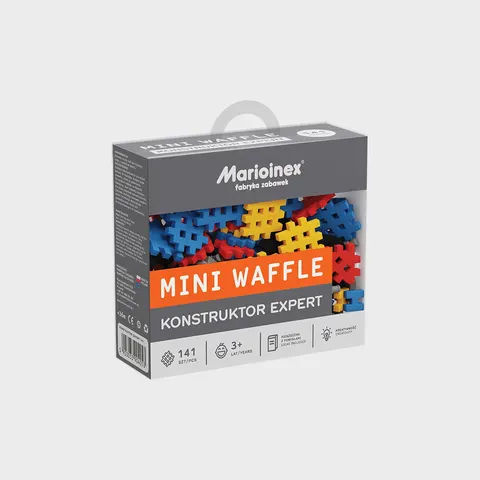 Klocki waffle MINI Konstruktor Expert 141 szt. / Marioinex