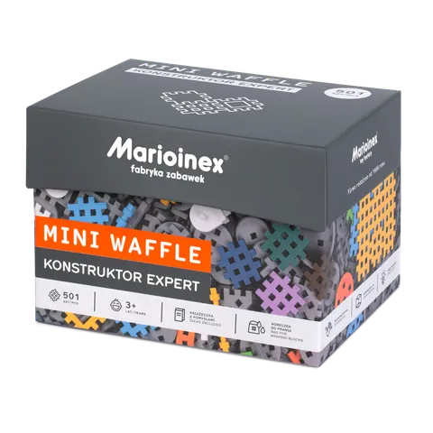 Klocki waffle MINI Konstruktor Expert 501 szt. / Marioinex
