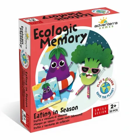 Gra planszowa memory dla dzieci - Sezonowe owoce i warzywa / Adventerra Games