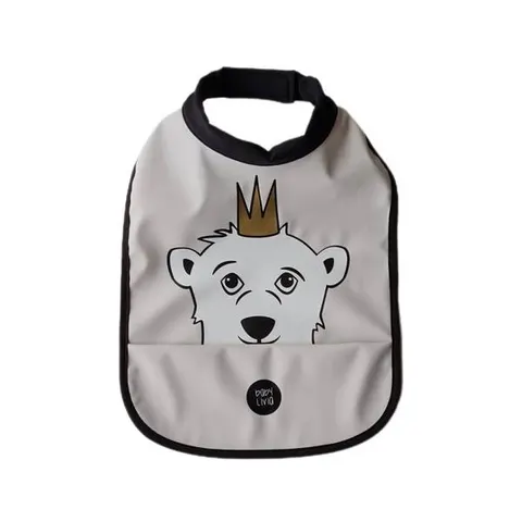 Śliniak Miś - grey / Baby Livia