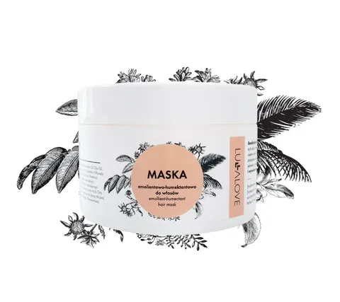 Maska do włosów emolientowo -humektantowa, 250 ml / Lullalove