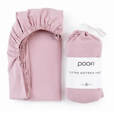 Prześcieradło do łóżeczka 60x120 Organic Piwonia, Poofi