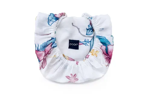 POOFI Prześcieradło do wózka Muslin kolor: hibiskusy