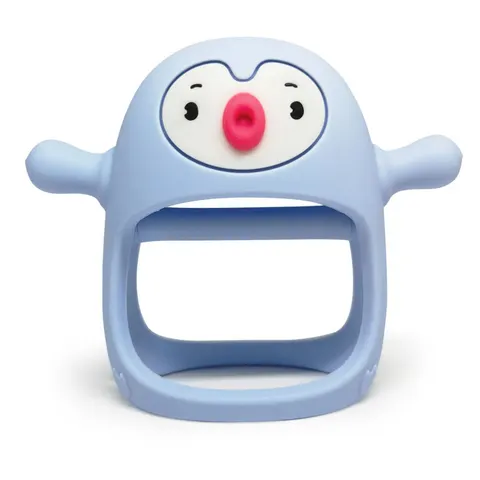 Gryzak silikonowy Pingwin Buddy Light Blue, Smily Mia