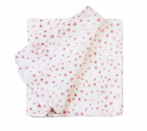 Muślinowy otulacz 100x100 Kwiaty Róż, Lullalove