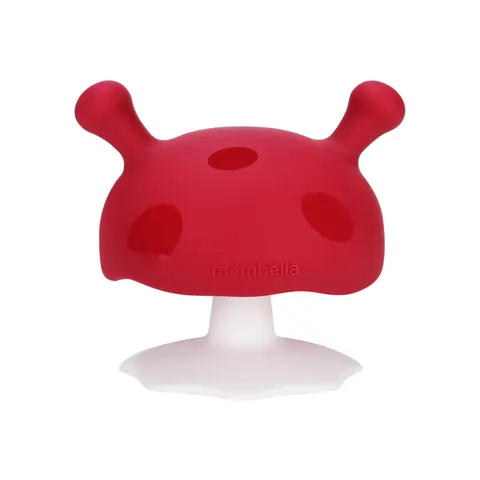 Gryzak zabawka, grzybek Mushroom Chimney Red . Mombella