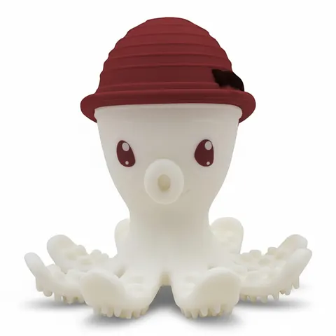 Gryzak Zabawka Ośmiornica chimney red. Mombella