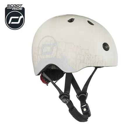 Kask z odblaskami XXS-S dla dzieci 1rż+ Ash Bear / Scootandride