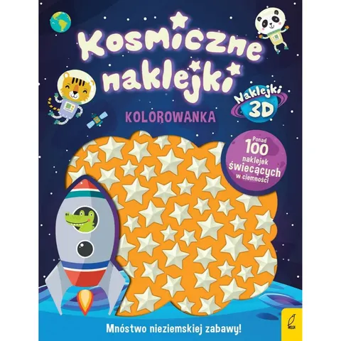 Kosmiczne naklejki. Kolorowanka / Wydawnictwo Wilga