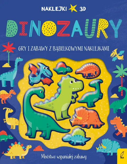 Wypukłe naklejki. Dinozaury / Wydawnictwo Wilga