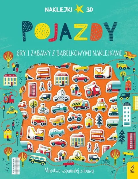 Wypukłe naklejki. Pojazdy / Wydawnictwo Wilga