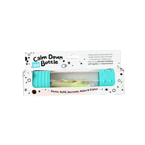 Butelka sensoryczna DIY turkusowa / Jellystone Designs