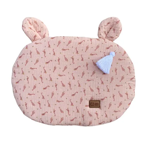 Płaska poduszka Goose Pink / Tolie Yulie