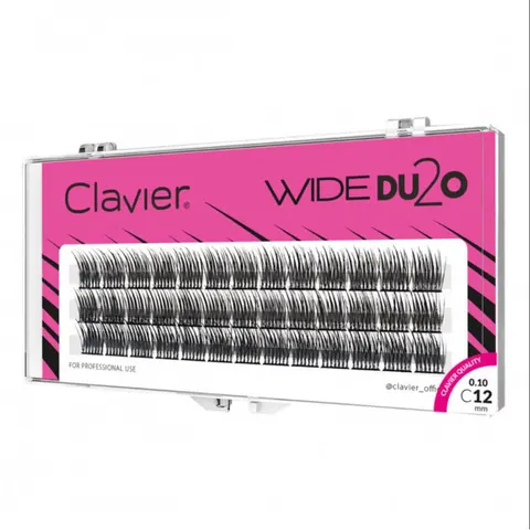 CLAVIER Kępki rzęs WIDE DU2O, 12 mm